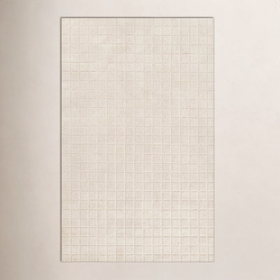 Meile Ivory Hand-Loomed Geometric Wool Rug