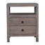Table de chevet 2 tiroirs Acid Wash