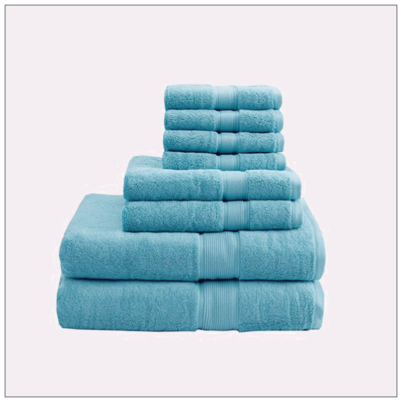 100% Cotton Super Plush Mulit-Size Set, Aqua