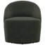 Fauteuil pivotant contemporain à 360 degrés Hunter avec silhouette sans accoudoirs et coussin pour le confort-1564558405