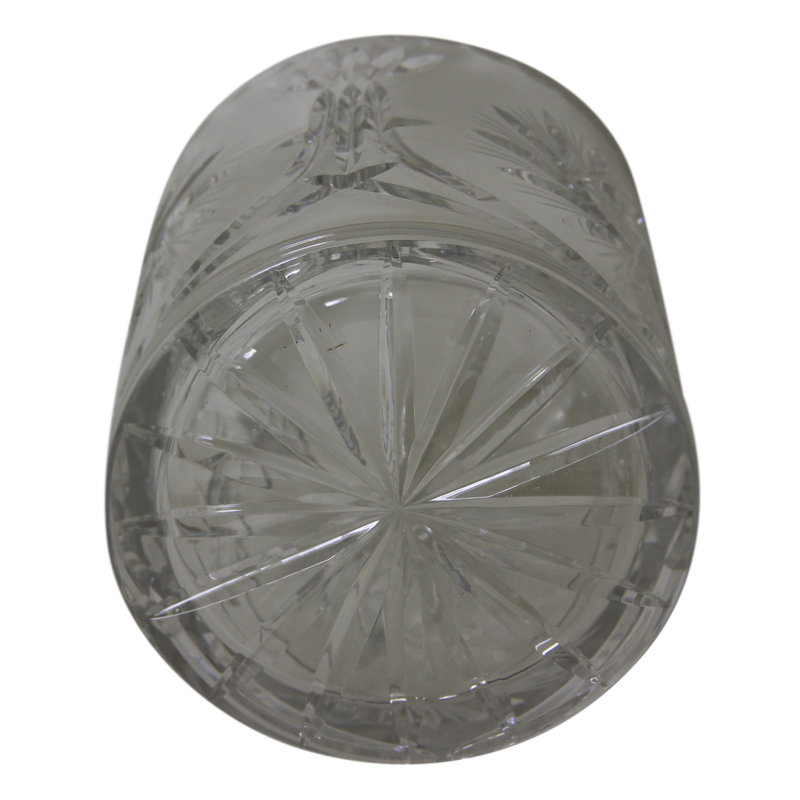 Bocal à biscuits en cristal taillé