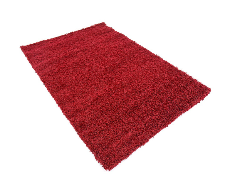 Tapis rouge cerise Angeline, Rectangle 4 pi 1 po x 6 pi 1 po
