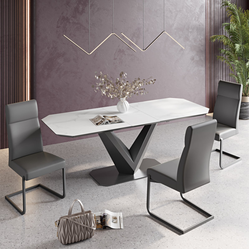 Alianys 48cm H Upholstered Side Chair, Grey