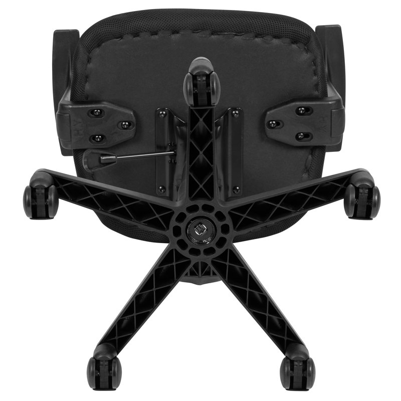 ErgoComfort High-Back Black Mesh Swivel Task Chair with Lumbar Support