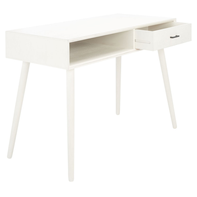 Bureau d'écriture à 1 tiroir Remy, Blanc
