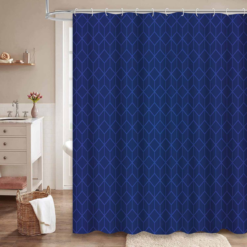 Rideau de douche avec 12 crochets, L 72 po x l 78 po