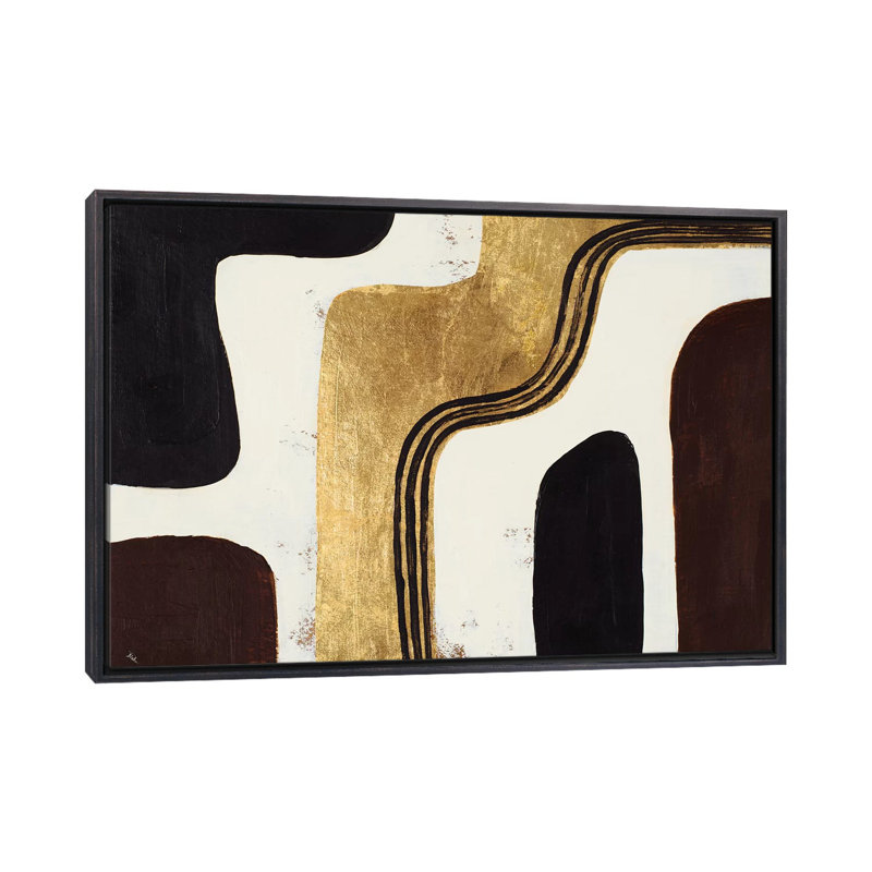 « Retro Africa » par Patricia Pinto-impression, Pas de tapis, H 26 po x l 18 po x 1,5 po, Toile avec cadre noir patiné