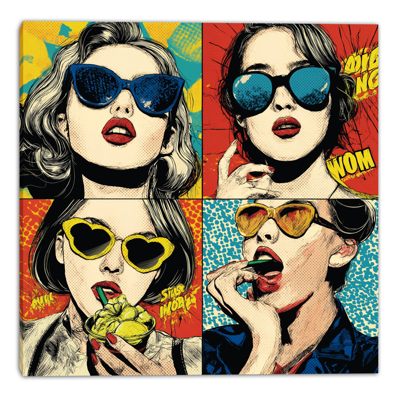 Art mural sur toile Comic, L 40 po x H 40 po x P 1,5 po