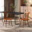 Chaises de cuisine confortables, ensemble de 4 chaises de salle à manger, avec structure en bois d'hévéa, dossier à broche pour votre maison-1367805835-1366970156