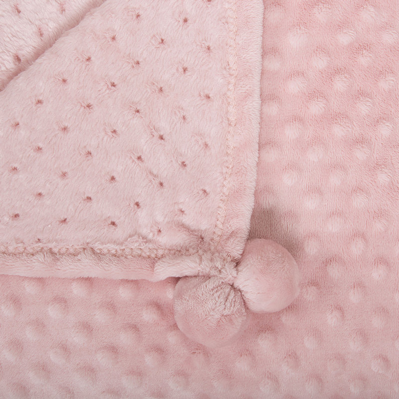 Mariefred Solid Colour Bedspread, 200 x220 cm Bedspread, Pink