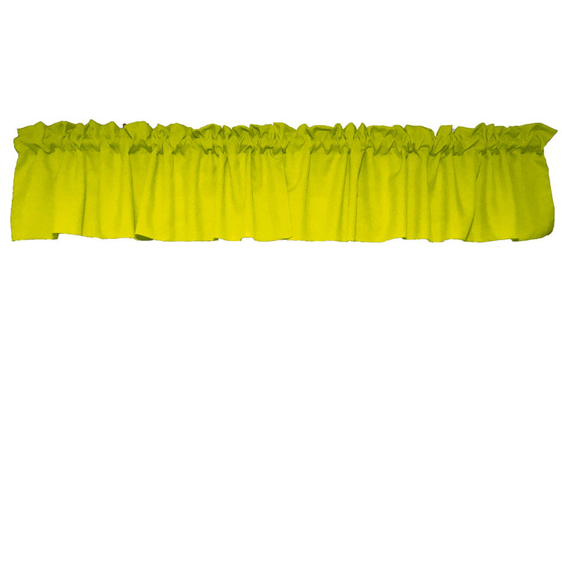 Cantonnière sur mesure l 58 po Pastorella, Jaune vif, L 58 po x L 28 po