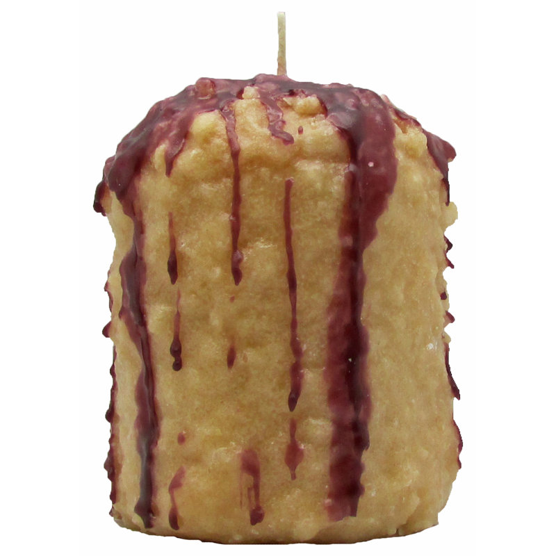 Blackberry Crumble Scented Novelty Candle, Taddy Fatty 2.5" H x 2" W x 2" D