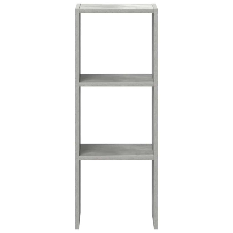 Rubeena 80cm H x 30cm W Bookcase, Concrete Grey
