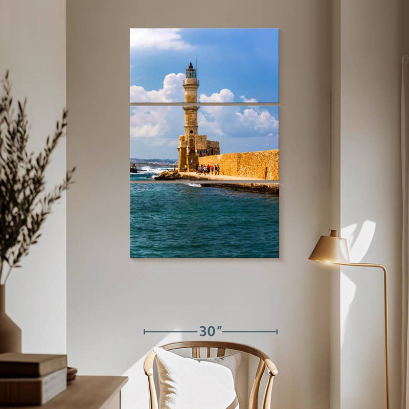 Chania lighthouse Aletra, H 65 po x l 42 po