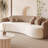 Beauty salon lounge detachable curved sofa.