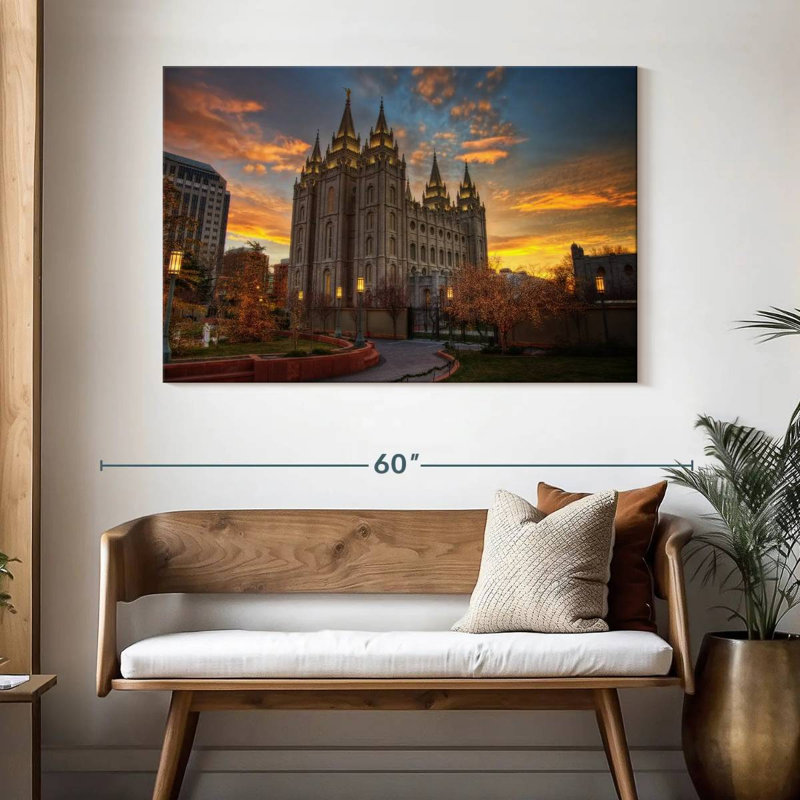 Adella Temple Square, 32" H x 48" W