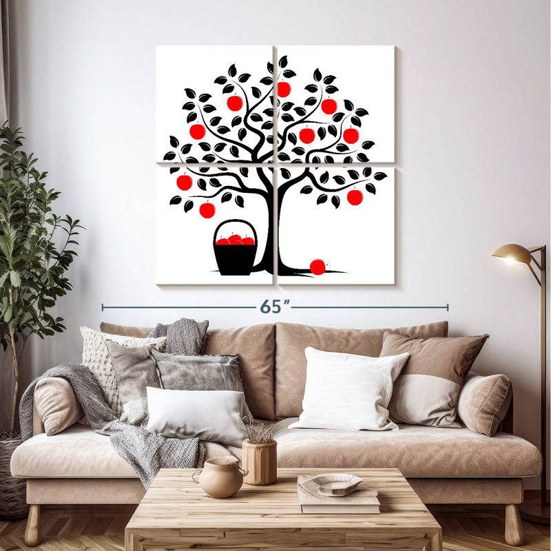 Harnek Red Apple Harvest, 45" H x 45" W