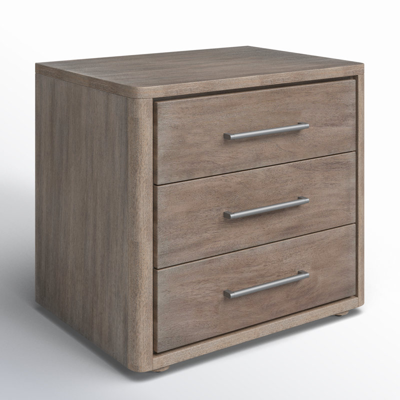 Atherton 3 - Drawer 26" Nightstand, Ash Brown