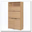 69''H Buffet with Hutch and Foldable Workstation, Multifunctional Storage Cabinet Cupboard with Adjustable Shelf and Power Outlet-696453902