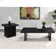 Table basse rectangulaire noire en stratifié