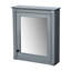Modern Bathroom Mirror Cabinet 24'' X 27'' Wall Mounted, Grey Finish & Adjustable Shelf Storage Option For Practical With 27'', Mounted Feature-926243303