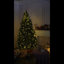 Arbre de Noël artificiel illuminé illuminé avec flocons de neige et pommes de pin 5 pi / 6 pi / 7 pi Stephanie-234761653