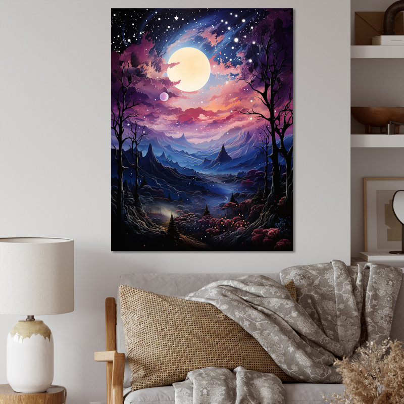 Étoiles Izzybella - sérénité stellaire I - impression, H 32 po x l 24 po x P 1 po, Toile tendue