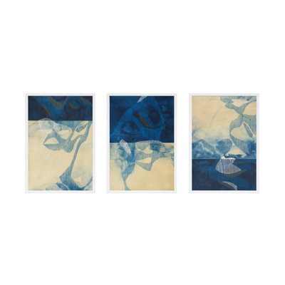 Far North. Ensemble de 3 œuvres d'art encadrées par Jacques Pilon