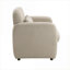 Fauteuil à accoudoirs bouclés beige doux pour sièges confortables et coins de lecture de style contemporain-1225393513