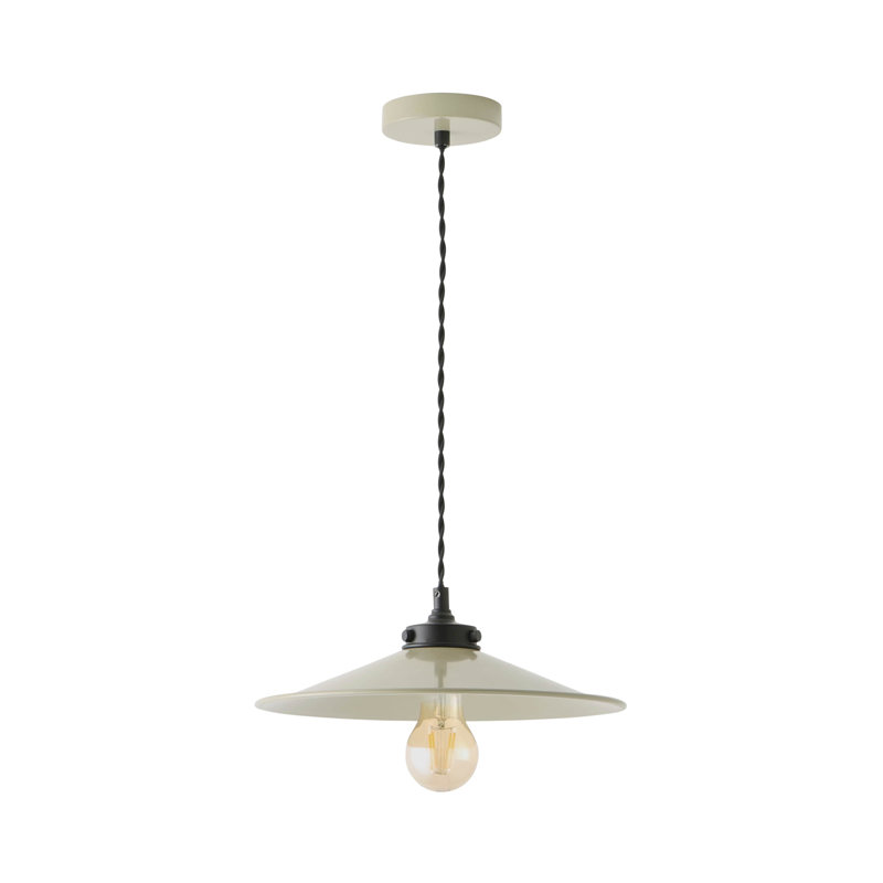 1 - Light Satin Pendant, Green, No