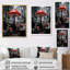«Red and Grey Mushroom Serenity II», reproduction sur toile-108380194-108380206