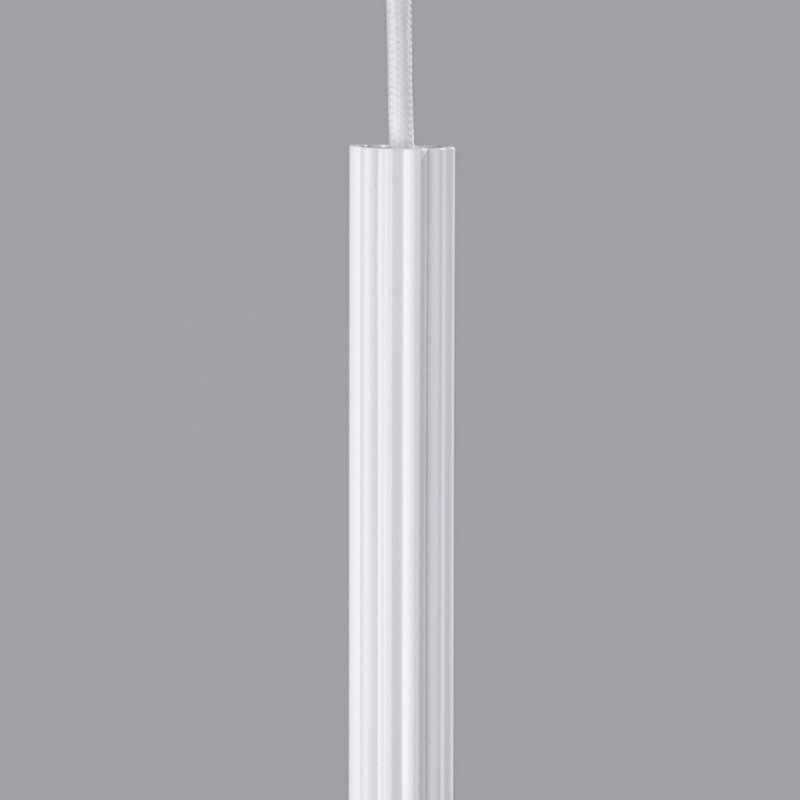 Bjarnhild 1 - Light Stainless Steel Pendant, White