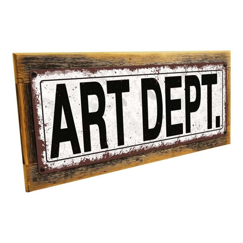 Eulalah Outdoor Art Dept. Signfor Music, Cadre brun