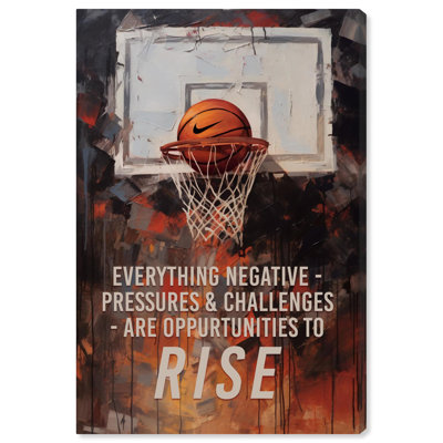 Opportunity to Rise Canvas Mancave Sports Art Prints by Art Remedy