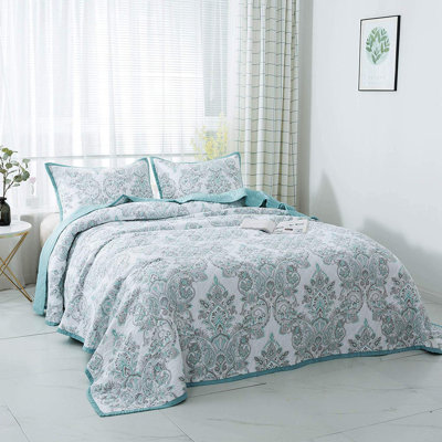 Cotton Floral Coverlet