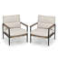 Chaises longues d'extérieur en osier Darrel (ensemble de 2)