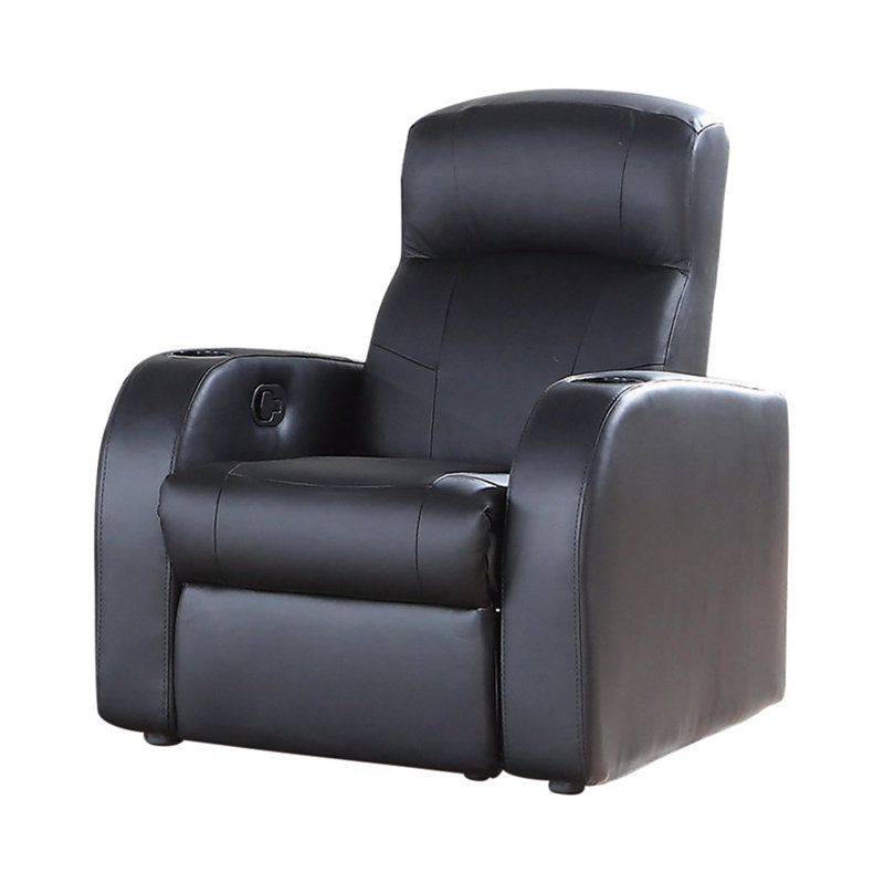 Fauteuil inclinable rembourré Theatre en noir