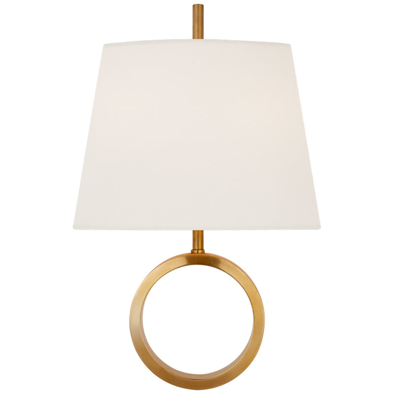 Thomas O'Brien Simone Small Sconce, Antique Brass