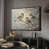 Toile avec cadre flottant noir