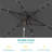 Buono 10' x 6.5' Rectangular Lighted Market Umbrella-509147459