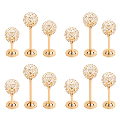 Paquet de 12 bougeoirs en cristal