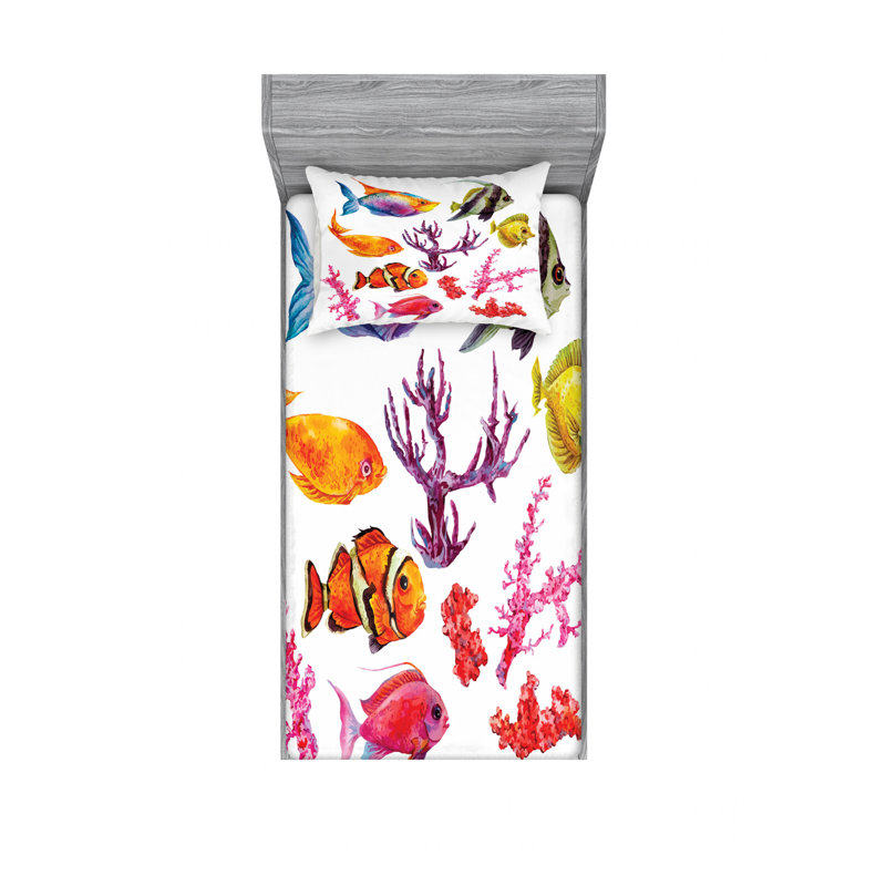 Microfiber Sheet Set, Twin XL Sheet Set with Fitted Sheet
