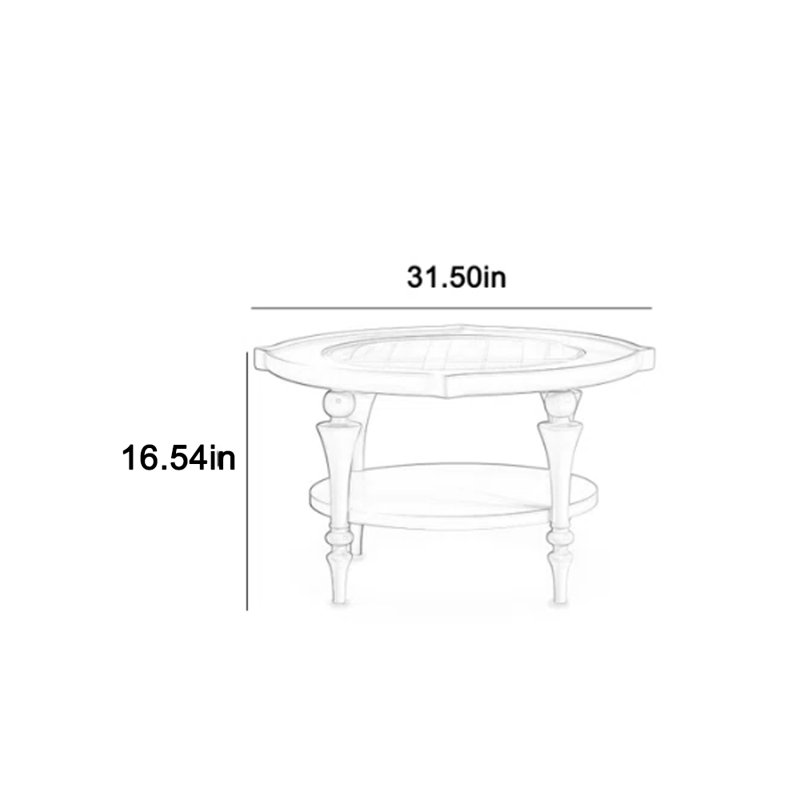 Table basse rétro élégante