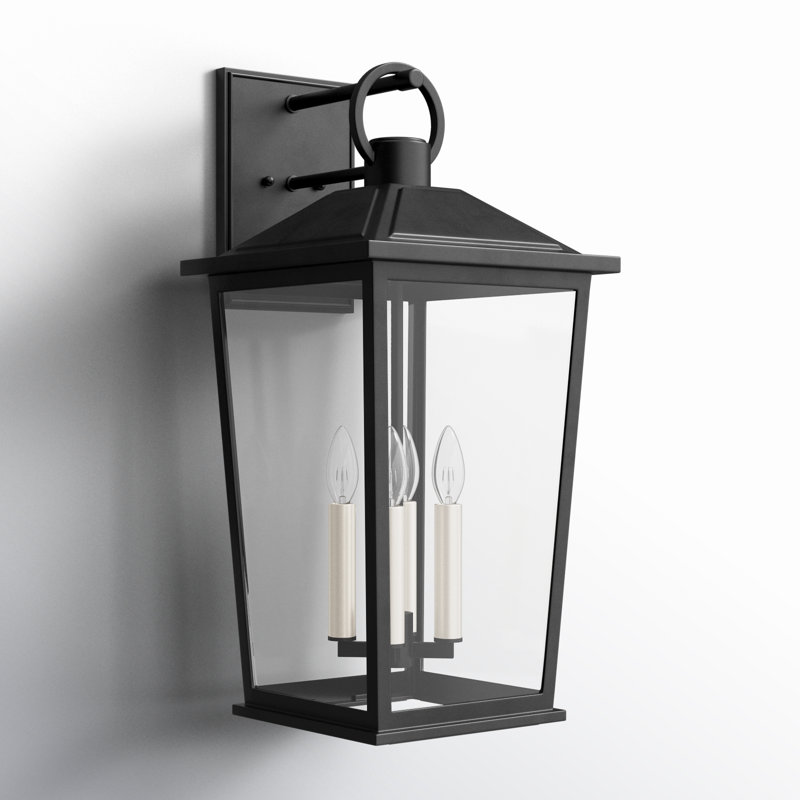 Wall Light, Textured Black, 26.5" H x 12.75" W x 13.75" D