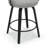26'' Upholstered Swivel Counter Stool With Back And Bentwood Legs For Kitchen Island-1461584182