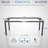 Vivo Black Electric Quad-Motor Height Adjustable 4-Leg Standing Desk Frame