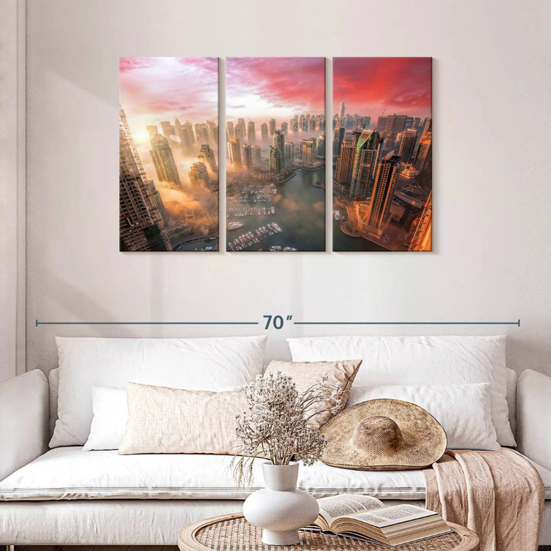 Sebbie Dubai Sunset, 28" H x 45" W