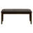 Brown Fabric Upholstered 44" Rectangular Bench With Stable Solid Wood Frame For Various Home Rooms 44.5 In. Upholstery And Dining, Kitchen, Entryway Spaces