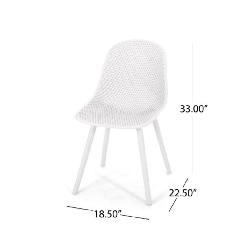 FAUTEUIL POSEY (ENSEMBLE DE 4), Blanc