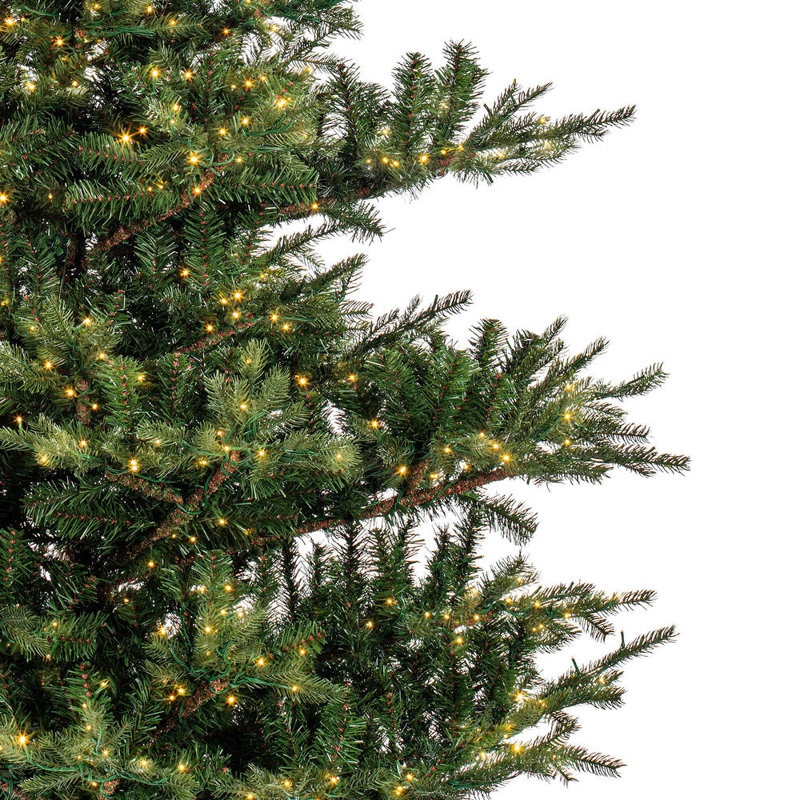 Artificial Fir Christmas Tree with Lights, 6.5'